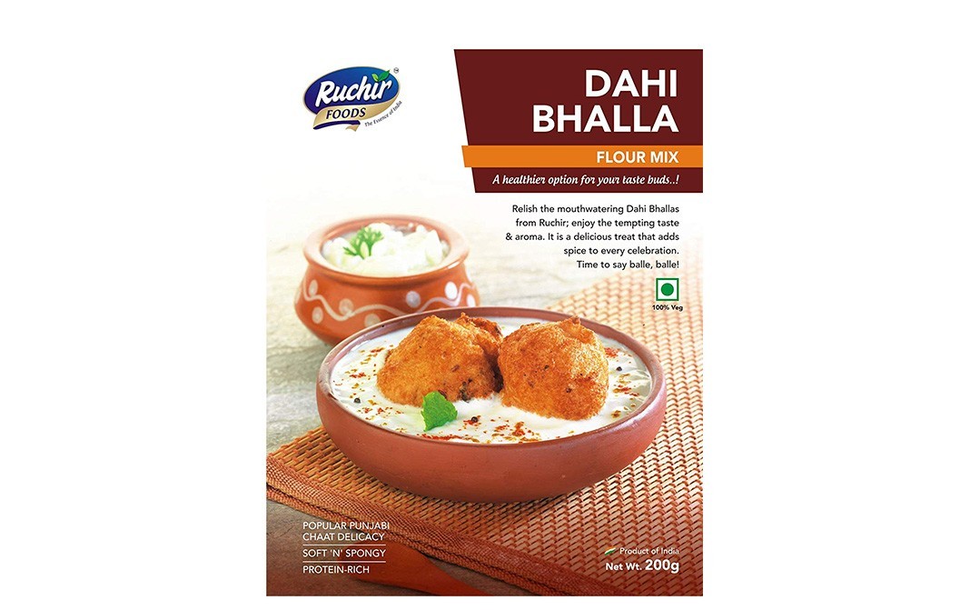 Ruchir Foods Dahi Bhalla Flour Mix   Box  200 grams